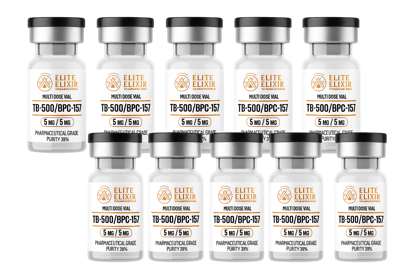TB-500 / BPC-157 Peptide Blend – 10 Pack (5mg/5mg Each)