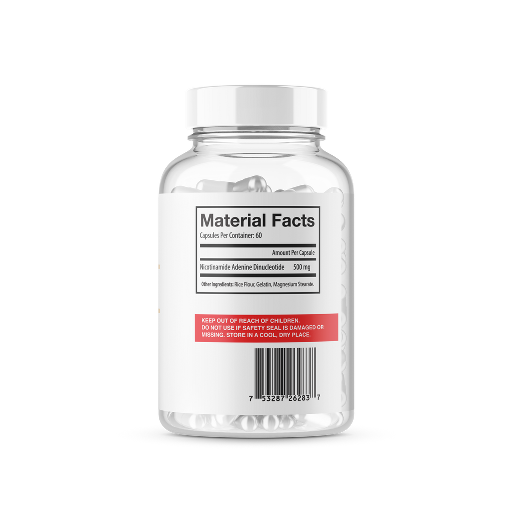 NAD+ 500mg Capsules (60 ct)